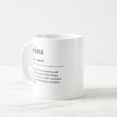 バリスタおもしろい定義ジョブの説明 コーヒーマグカップ (正面左)