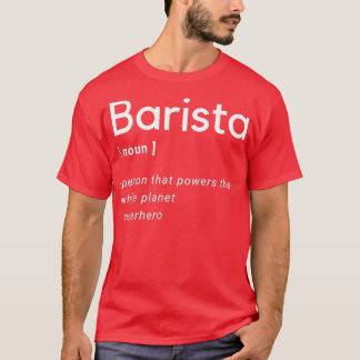 バリスタおもしろい辞書 Tシャツ