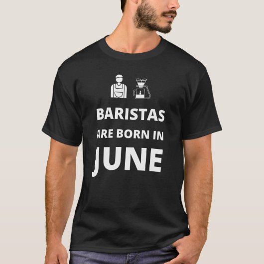 バリスタは6月に生まれる Tシャツ (正面)