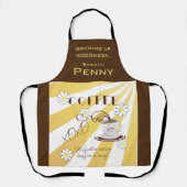 バリスタエプロン |マグカップに温かいハグ エプロン (正面)
