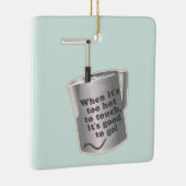 バリスタカフェミルク温暖化ジューグ セラミックオーナメント (右)