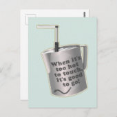 バリスタカフェミルク温暖化ジューグ ポストカード (正面/裏面)