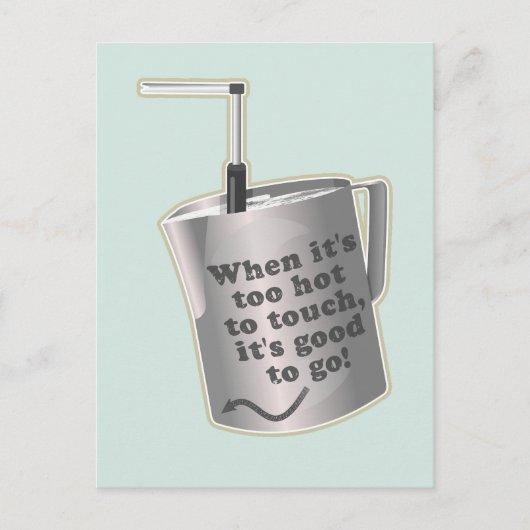 バリスタカフェミルク温暖化ジューグ ポストカード (正面)