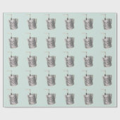 バリスタカフェミルク温暖化ジューグ ラッピングペーパー (フラット)