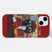 バリスタキャットキュートフォークアート子猫絵を描ズ Case-Mate iPhoneケース (裏面 (横))