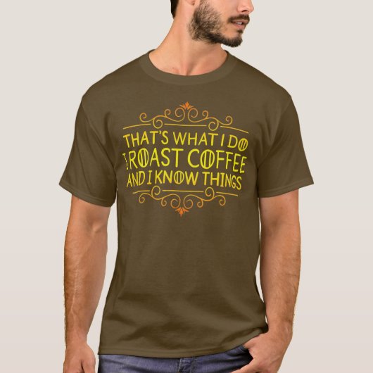 バリスタギフトおもしろいコーヒー飲料コーヒー Tシャツ (正面)