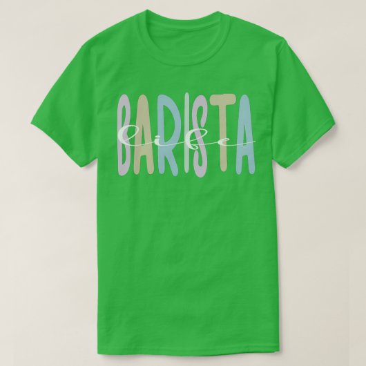 バリスタギフトコーヒーメーカーコーヒーバーコーヒー恋人1 Tシャツ (デザイン正面)