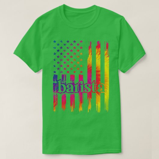 バリスタギフトコーヒーメーカーコーヒーバーコーヒー恋人2 Tシャツ (デザイン正面)