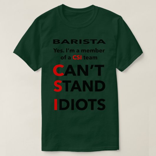 バリスタクラシックTシャツ Tシャツ (デザイン正面)