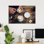 バリスタコーヒーイメージ ポスター (ホームオフィス)
