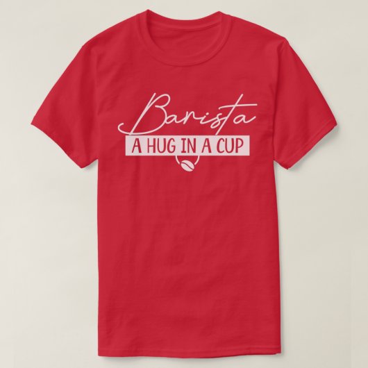 バリスタコーヒーカフェ Tシャツ (デザイン正面)