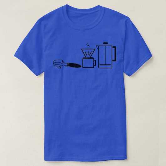 バリスタコーヒーコーヒー Tシャツ (デザイン正面)