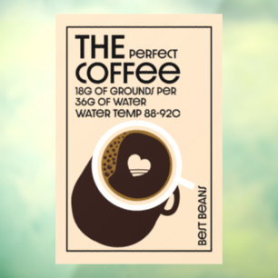 バリスタコーヒーショップ ウィンドウサイン
