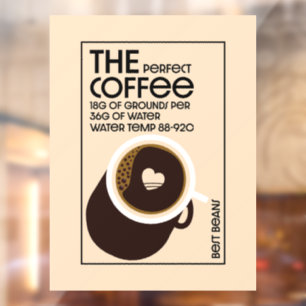 バリスタコーヒーショップ ウィンドウサイン