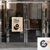 バリスタコーヒーショップ ウィンドウサイン (オフィスドア)