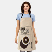 バリスタコーヒーショップ エプロン (着用した状態)