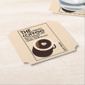 バリスタコーヒーショップ ペーパーコースター (アングル)
