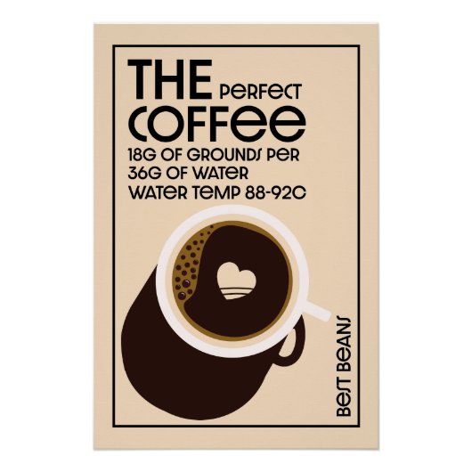 バリスタコーヒーショップ ポスター (正面)