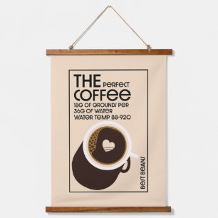 バリスタコーヒーショップ 吊り下げ型タペストリー