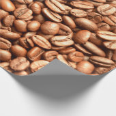 バリスタコーヒーハウスショップコーヒー豆パターン ラッピングペーパー (角)