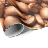 バリスタコーヒーハウスショップコーヒー豆パターン ラッピングペーパー (ロールコーナー)