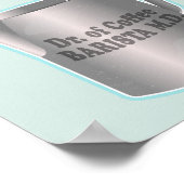 バリスタコーヒーメイキングおもしろい医師 ポスター (角)