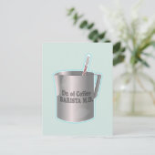 バリスタコーヒーメイキングおもしろい医師 ポストカード (スタンド正面)