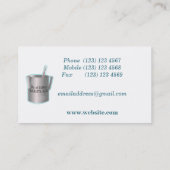 バリスタコーヒーメイキングおもしろい医師 名刺 (裏面)