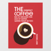 バリスタスコーヒーカフェ ウィンドウサイン (シート)