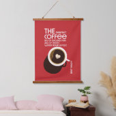 バリスタスコーヒーカフェ 吊り下げ型タペストリー (寝室)