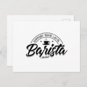 バリスタス | Coffee Baristaカフェスクリーンホルダーギフト ポストカード (正面/裏面)