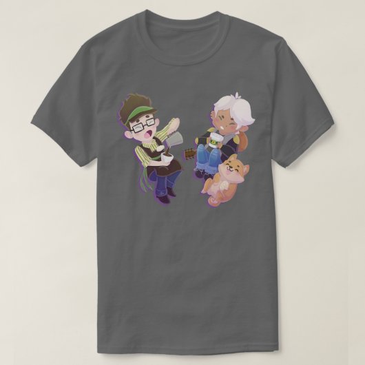 バリスタブスカー&シバ Tシャツ (デザイン正面)