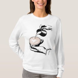 バリスタメイキングラテ Tシャツ