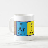 バリスタ周期テーブル名mug コーヒーマグカップ (正面左)