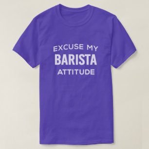 バリスタ姿勢Tシャツ失礼 Tシャツ