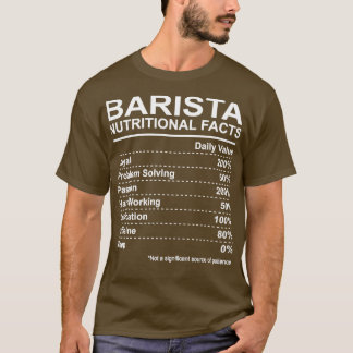 バリスタ栄養事実 Tシャツ