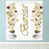 バリスタ3パネル キャンバスプリント (インサイチュ (ウッドフロア))