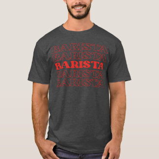 バリスタ コーヒー アーティスト エスプレッソ メーカー コーヒー ガール Tシャツ