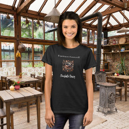 バリスタ ブラック ブラウン カップ コーヒー豆 名前 引用 Tシャツ