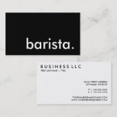 バリスタ 名刺 (正面/裏面)