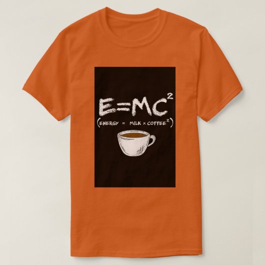 バリスタE MC2エネガーミルクコーヒーおもしろい Tシャツ (デザイン正面)