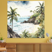 バリズトロピカルビーチ キャンバスプリント (インサイチュ (リビング))