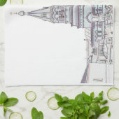 バリソフバリゾーベラルーシ教会建築 キッチンタオル (折り畳み)