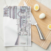 バリソフバリゾーベラルーシ教会建築 キッチンタオル (四つ折り)