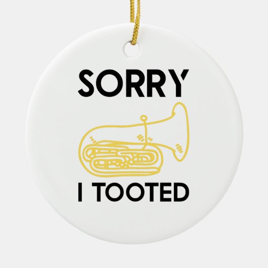 バリトンおもしろいデフィニション歌手 セラミックオーナメント (正面)