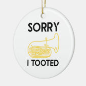 バリトンおもしろいデフィニション歌手 セラミックオーナメント (左)