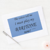 バリトンの声は遊長方形のシール 長方形シール (封筒)