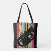 バリトンサクソフォンホルンマーチングバンド専攻のギアL トートバッグ (裏面)