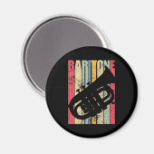 バリトンサクソフォンホルンマーチングバンド専攻のギアL マグネット (正面/裏面)