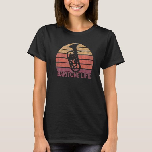 バリトンホーンユーフォニアムバリトン選手 Tシャツ (正面)